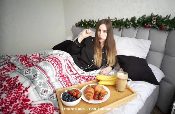 sex rara kudo Bữa sáng giáng sinh cho chị kế ăn chuối